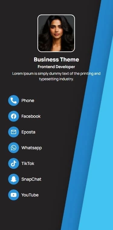 WeeCard blue profile preview